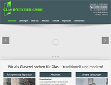 Tablet Screenshot of glas-boettcher.de